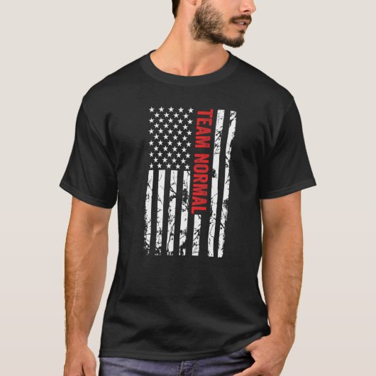 Team Normal Team Normal Verenigde Staten Vlag Norm T-shirt (Voorkant)
