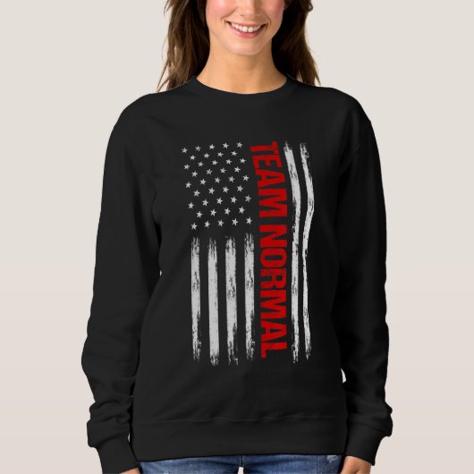 Team Normal Us Flag Political Humor Teamnormal App Trui (Voorkant)
