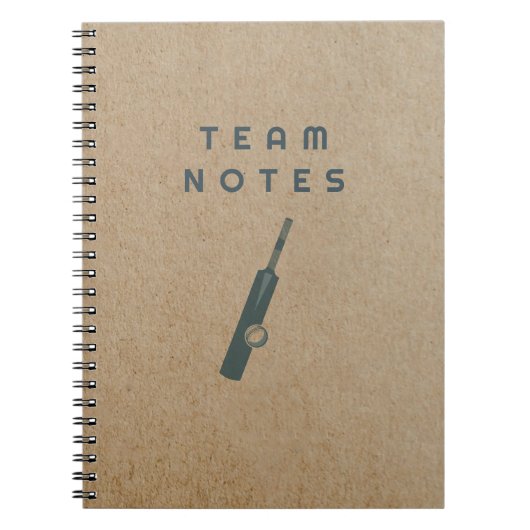 Team Notes - for Cricket Coaches, Players & Fans Notitieboek (Voorkant)