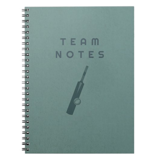 Team Notes - for Cricket Coaches, Players & Fans Notitieboek (Voorkant)