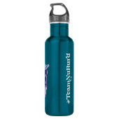 Team NuBurd Stainless Steel Water Bottle - Blue Waterfles (Achterkant)