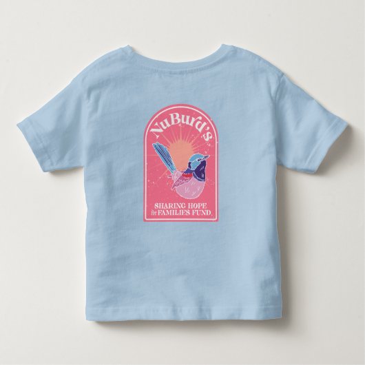 Team NuBurd Toddler T-shirt - Blue (Achterkant)
