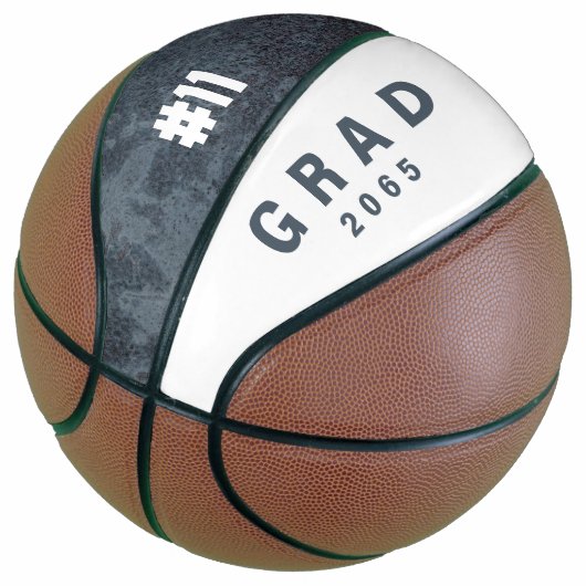 Team Number Custom Afstuderen Gift Basketball Basketbal (Schuin)