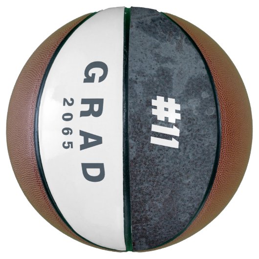 Team Number Custom Afstuderen Gift Basketball Basketbal (Verticaal)
