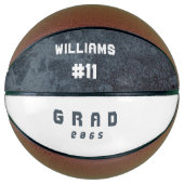 Team Number Custom Name Afstuderen Gift Basketball Basketbal (Voorkant)