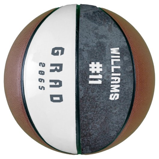 Team Number Custom Name Afstuderen Gift Basketball Basketbal (Verticaal)