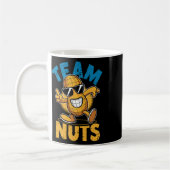 Team Nuts Dab Peanut Grappig Cool Geslacht Onthull Koffiemok (Links)