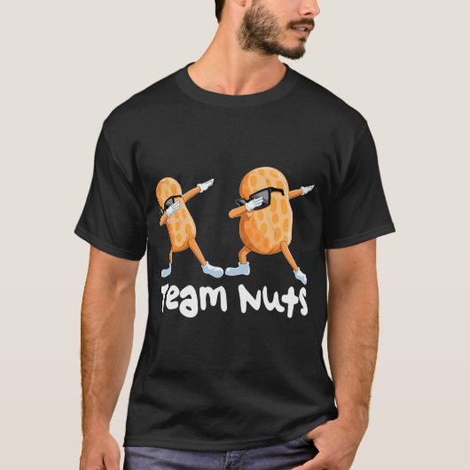 Team Nuts Funny Gender onthult Familie T-shirt (Voorkant)