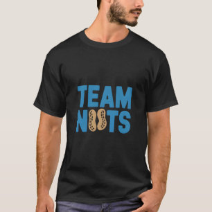 Team Nuts Funny Peanut Lovers Club Retro Graphic T-shirt