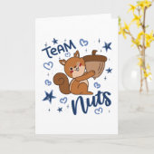Team Nuts Gender onthult party Blue Boy Kaart (Gele Bloem)