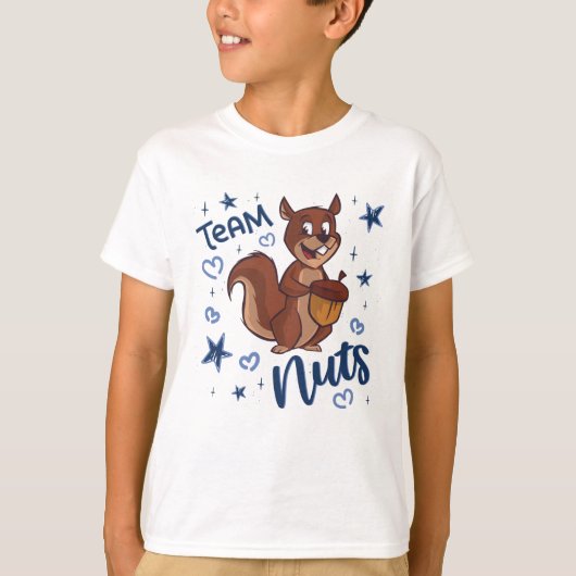 Team Nuts Gender onthult party Blue Boy T-shirt (Voorkant)