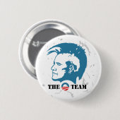 Team Obama 2012 Ronde Button 5,7 Cm (Voorkant /achterkant)