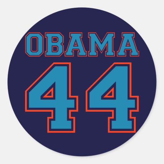 team obama ronde sticker (Voorkant)