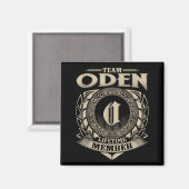 Team Oden Levenslang Lid Grappige Oden Familienaam Magneet (Voorkant / Achterkant)