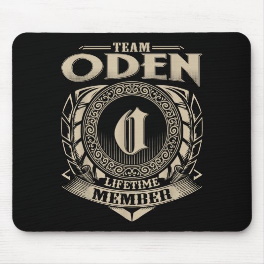 Team Oden Lifetime Member Funny Oden Family Name V Muismat (Voorkant)