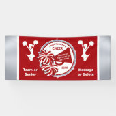 Team of Hogere Kop Banners, Gepersonaliseerd Rood Spandoek (Horizontaal)