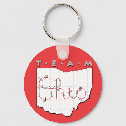 Team Ohio Agility Sleutelhanger (Voorkant)