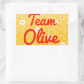 Team Olive Rechthoekige Sticker (Tas)