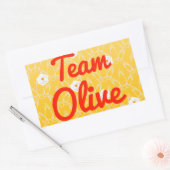 Team Olive Rechthoekige Sticker (Envelop)