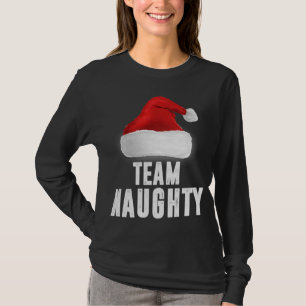 Team Ondeugend Grappig Kerst Pyjama Familie Matchi T-shirt