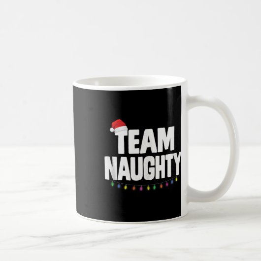 Team Ondeugend Grappig Kerstmis Ondeugend of Leuke Koffiemok (Rechts)