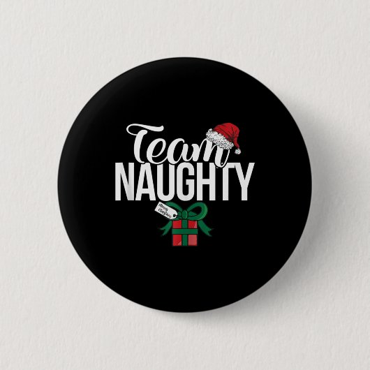 Team Ondeugend Paar Matching Team Mooi Ronde Button 5,7 Cm (Voorkant)