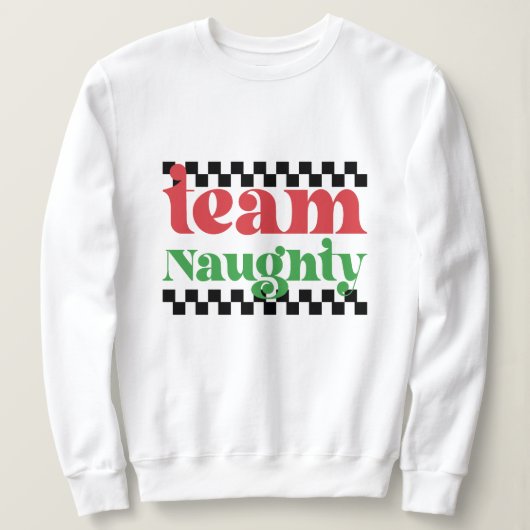 Team Ondeugende kerst Trui (Design voorkant)