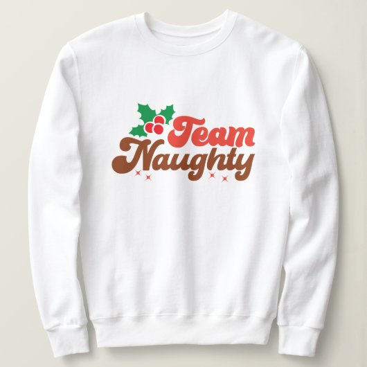 Team ondeugende kerst trui (Design voorkant)