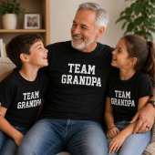 Team Opa Varsity Grappige Vaderdag Cadeau T-shirt