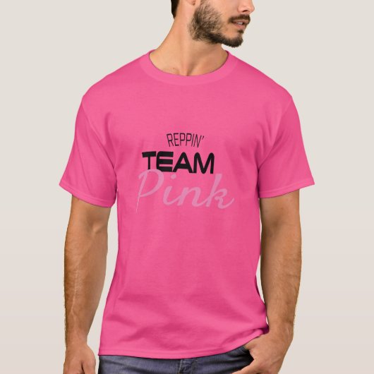 Team opnieuw roze maken T-shirt zichtbaar (Voorkant)