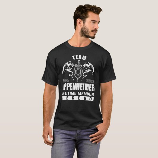 Team OPPENHEIMER Lifetime Member Legend T-shirt (Voorkant volledig)