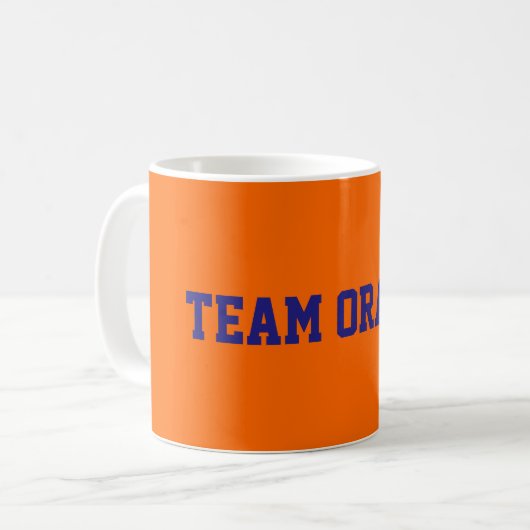 Team Oranje Koffiemok (Voorkant links)