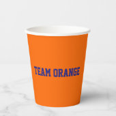 Team Oranje Papieren Bekers (Voorkant)