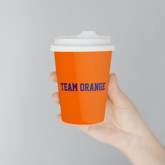 Team Oranje Papieren Bekers