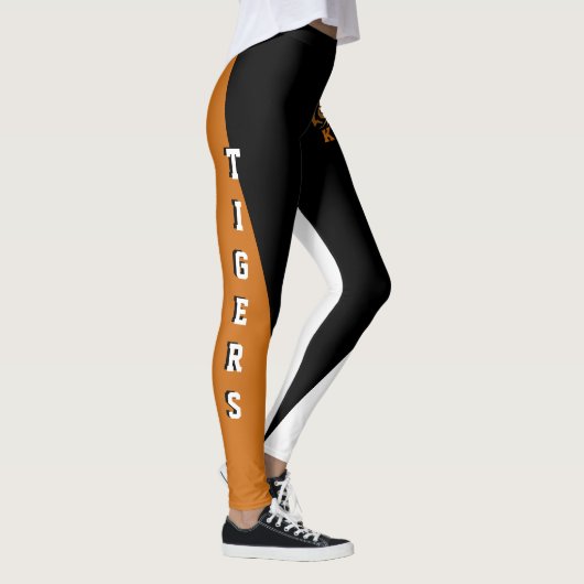 Team & Oranje/zwart/witmasker Leggings (Rechts)