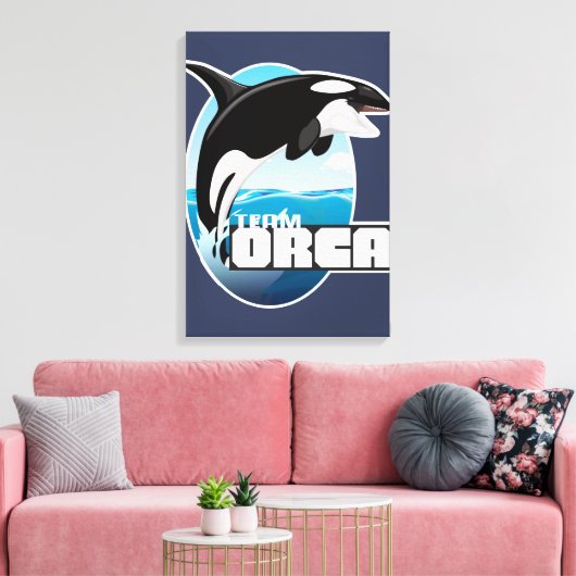 Team Orca Canvas Afdruk (Insitu (Woonkamer))