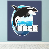 Team Orca Canvas Afdruk (Insitu (Houten vloer))