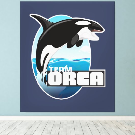 Team Orca Canvas Afdruk (Insitu (Houten vloer))