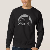 Team Orca Killer Whale Distressed Design Trui (Voorkant)