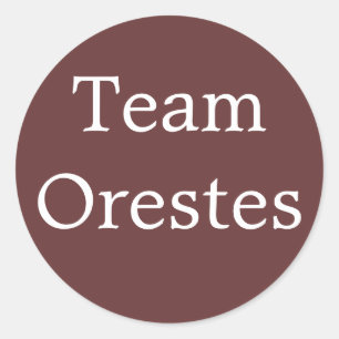 Team Orestes - Griekse held Ronde Sticker