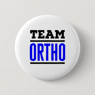 Team Ortho Orthopedie Orthopedisch Ziekenhuisarts Ronde Button 5,7 Cm