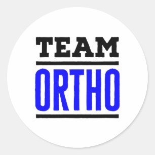 Team Ortho Orthopedie Orthopedisch Ziekenhuisarts Ronde Sticker