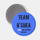 TEAM O'SHEA MAGNEET (Voorkant / Achterkant)