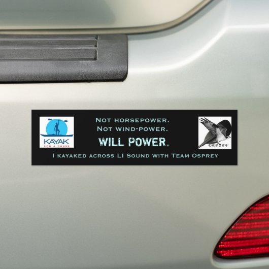 Team Osprey Willpower Bumpersticker (Op auto)