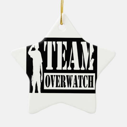 Team Overwatch Keramisch Ornament (Voorkant)