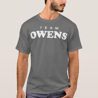 Team Owens Personalized Surname Bride Groom Family T-shirt