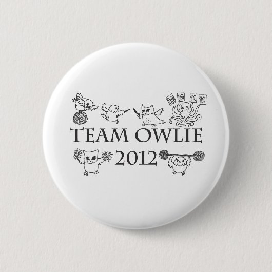 Team-owlie-2012 Ronde Button 5,7 Cm (Voorkant)