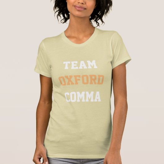 Team Oxford Comma T-shirt (Voorkant)