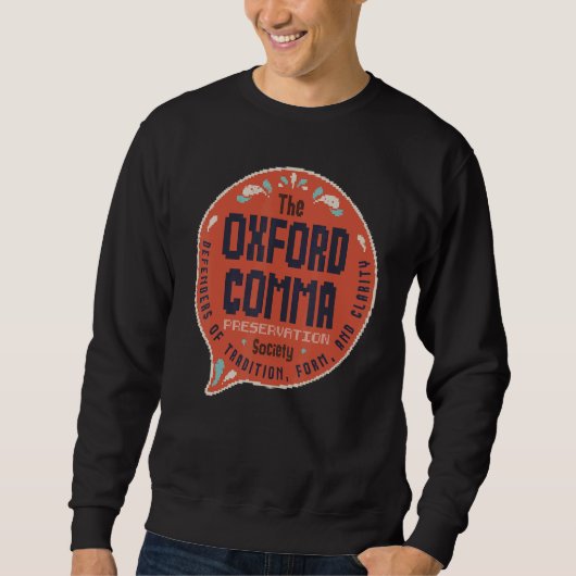 team Oxford Comma Trui (Voorkant)