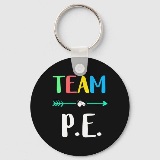 Team P.e. School Docent Pe Docent Sterke Lichameli Sleutelhanger (Voorkant)